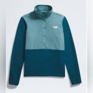 The North Face Glacier Fleece ½ Snap Pullover Two Tone Teal Women’s Size L